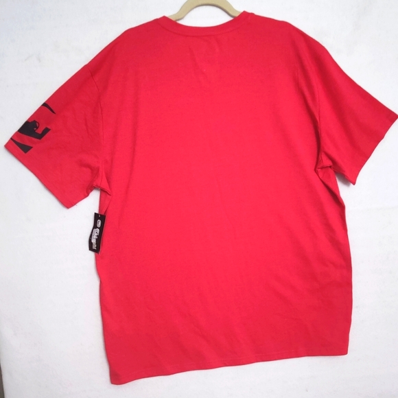 Ecko Unltd Men's T-Shirt Red Heather Design Graphic V-Neck EO13k1089B Sz 2XL - Picture 2 of 7